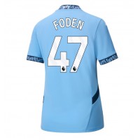 Manchester City Phil Foden #47 Domáci Ženy futbalový dres 2024-25 Krátky Rukáv